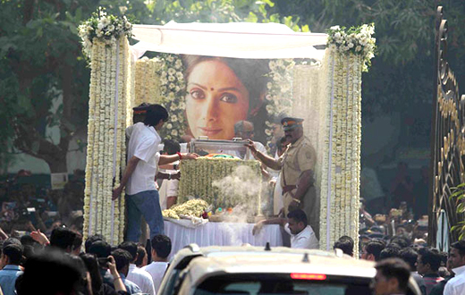 Sridevi Funeral photos